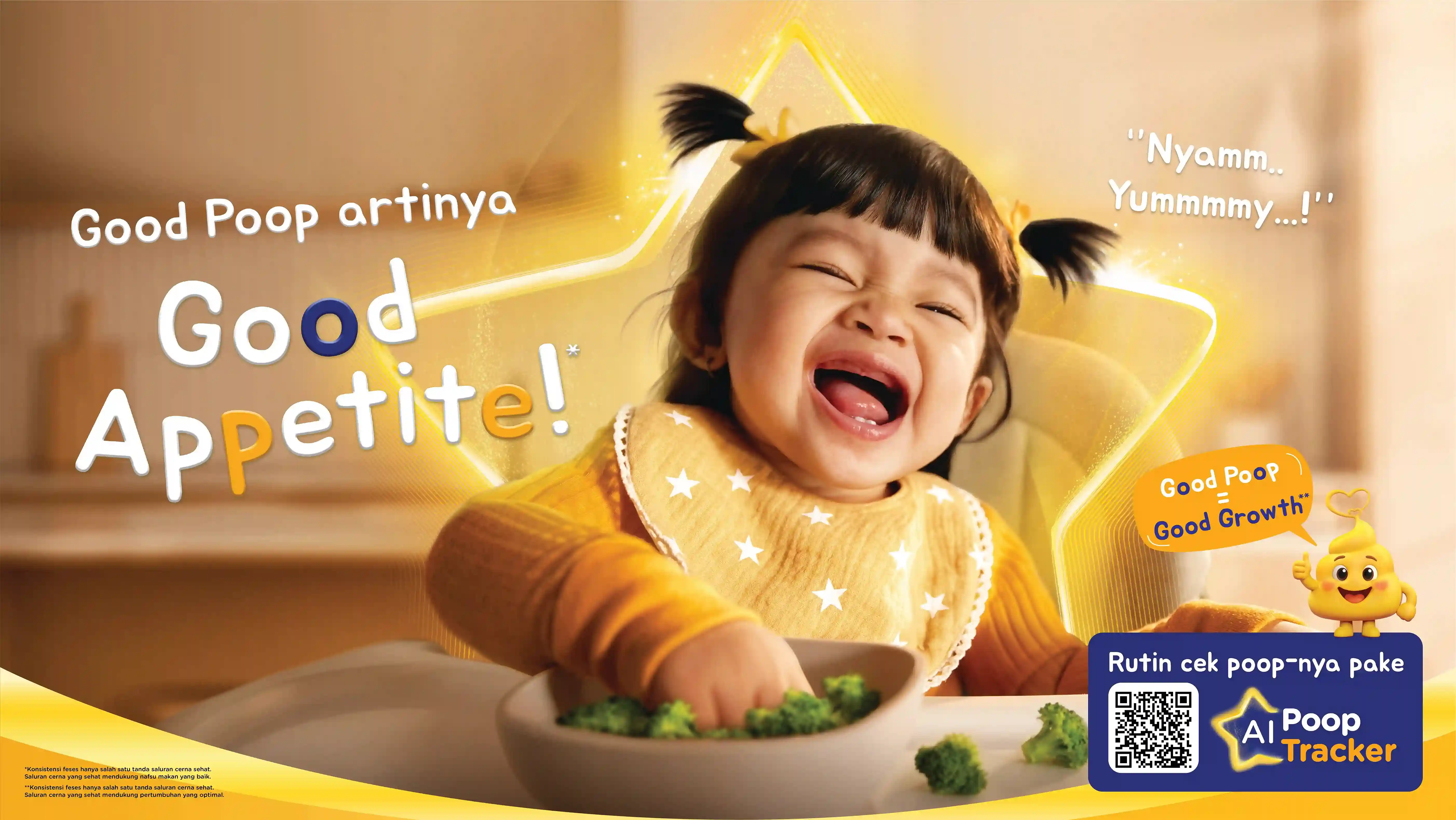 Nafsu makan anak baik sebagai tanda perkembangan sehat